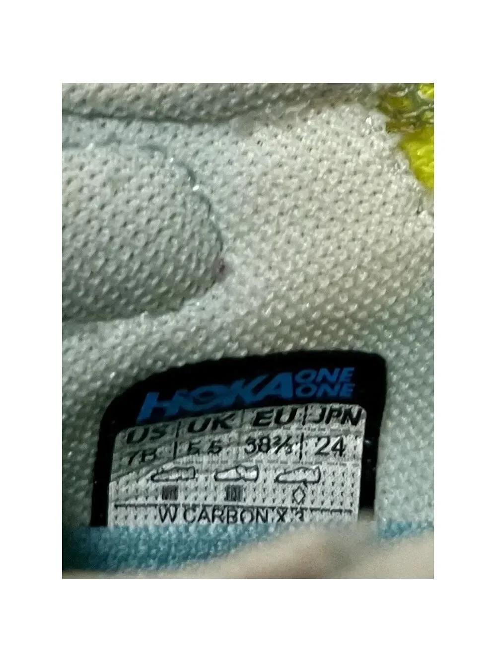 Hoka One One Carbon X 3 Low Sail Evening Primrose 1123192-BSEP size 7 B - Picture 2 of 15